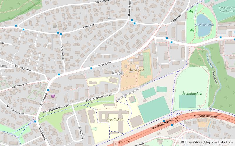 Årvoll location map