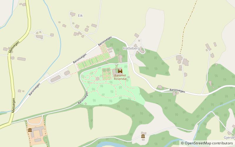 Baroniet Rosendal location map
