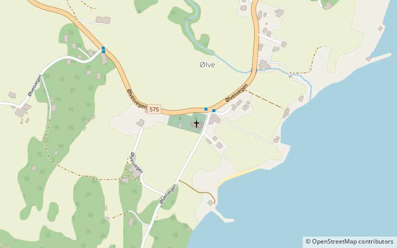 Ølve Church location map