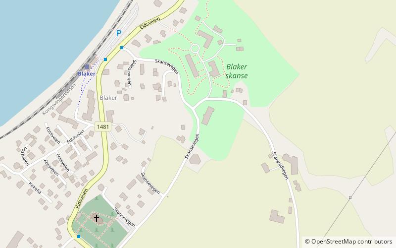 Blaker Fortress location map