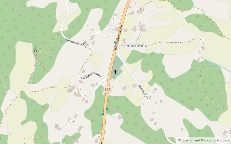 Hatlestrand Church location map