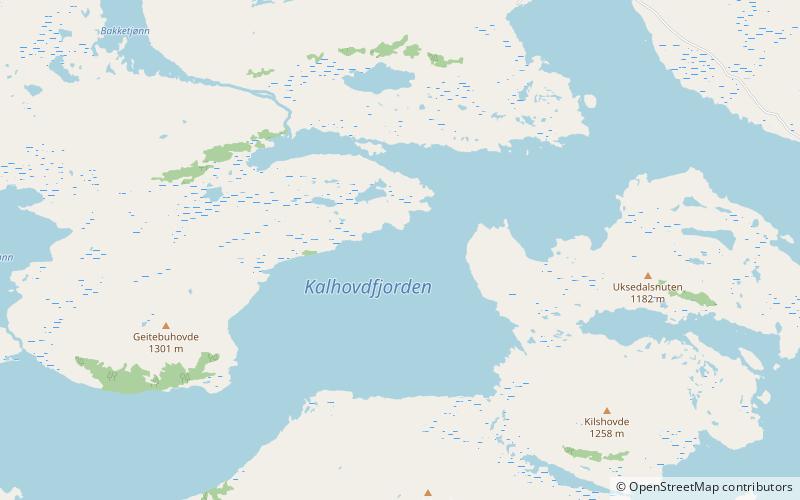 Kalhovdfjorden location map