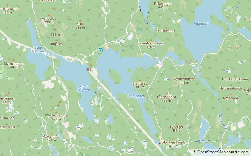 Bjørnsjøen location map