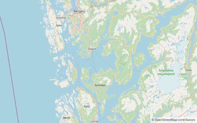 Bjørnafjorden location map