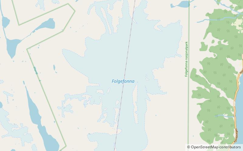 midtre folgefonna park narodowy folgefonna location map