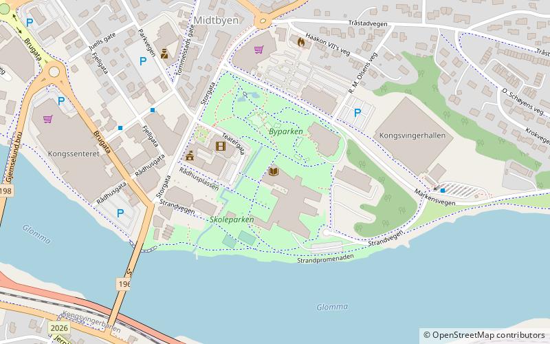Kongsvinger bibliotek location map