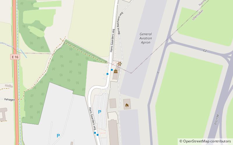 sas museet oslo airport location map