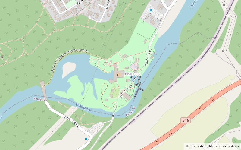 Usine de pâte à papier de Kistefos location map