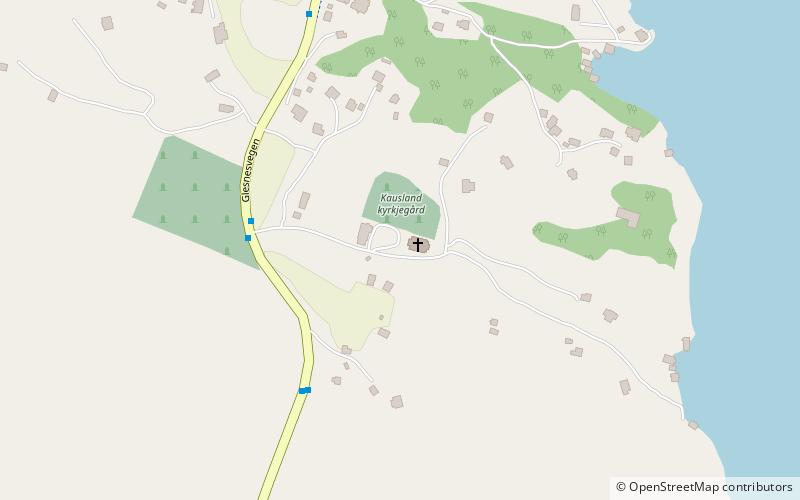 Kausland Church location map