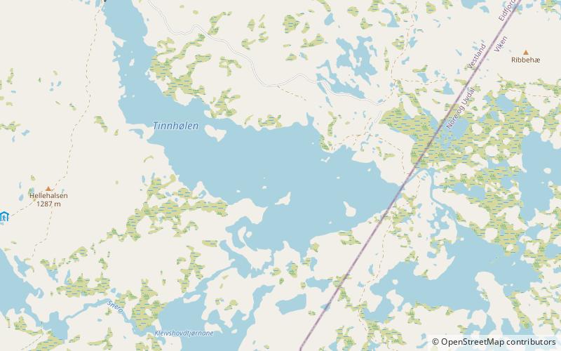 tinnholen hardangervidda location map