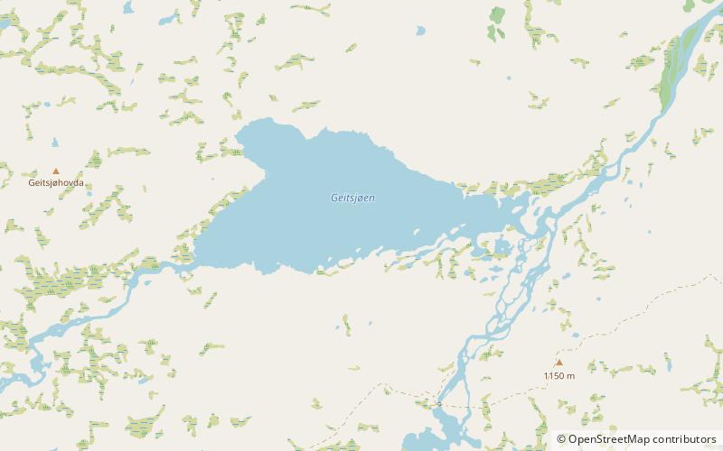 geitsjoen hardangervidda location map
