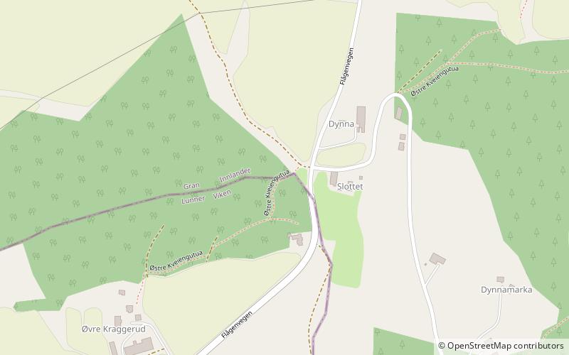 Dynna stone location map