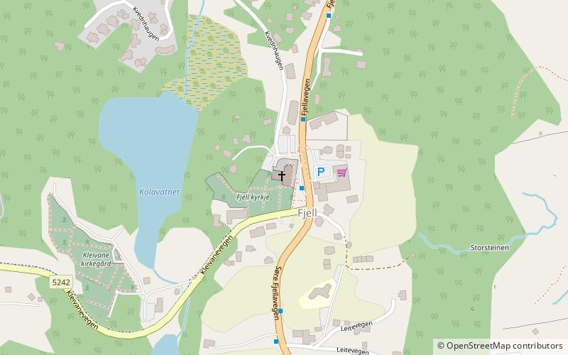 Fjell Church location map