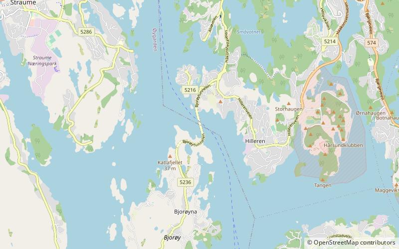 Bjorøy Tunnel location map