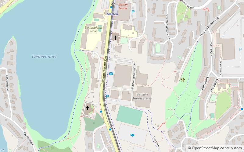Bergenshallen location map