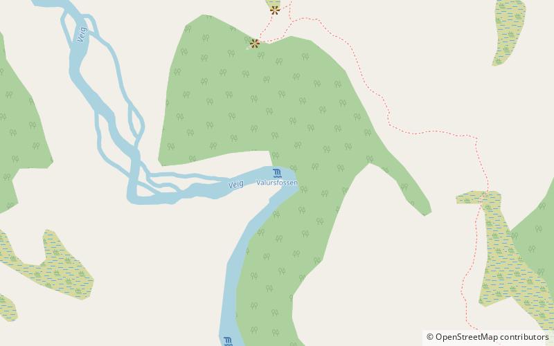 Valursfossen location map