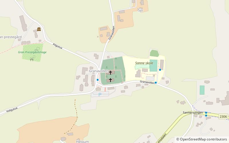 Granavollen stone location map