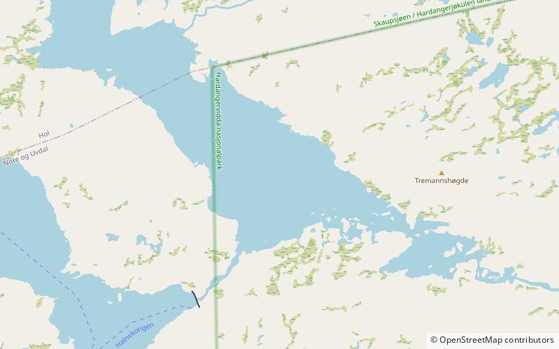 ovre hein hardangervidda location map