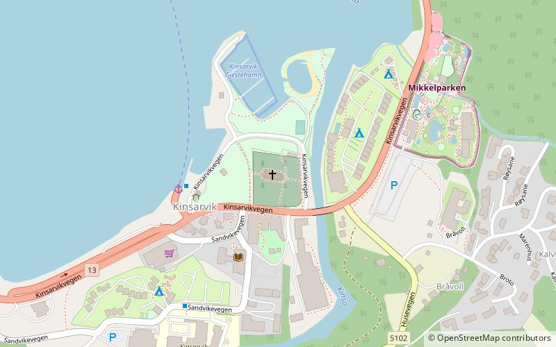 Kinsarvik Church location map