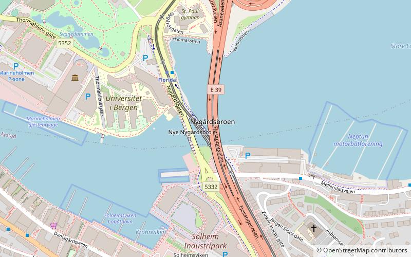 Nygård Bridge location map