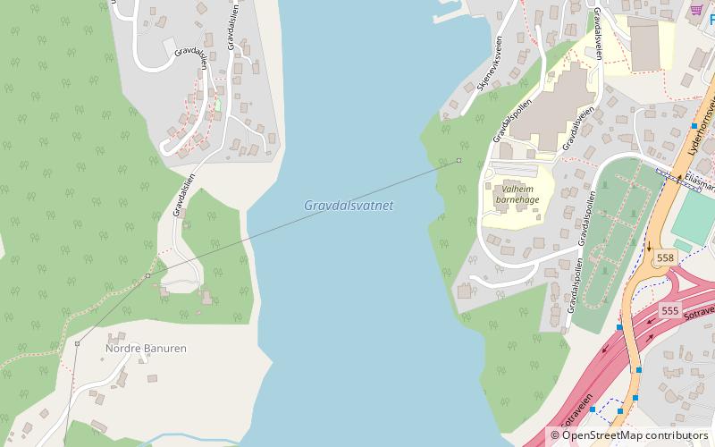 Gravdalsvatnet location map