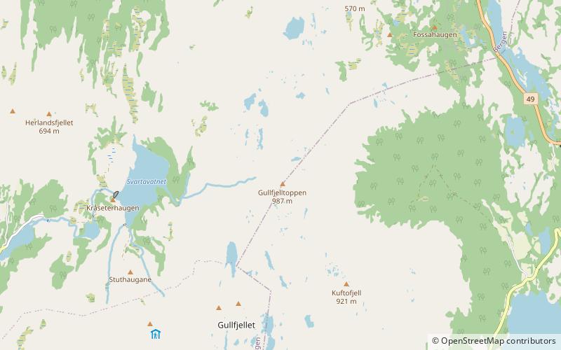 Gullfjellet location map