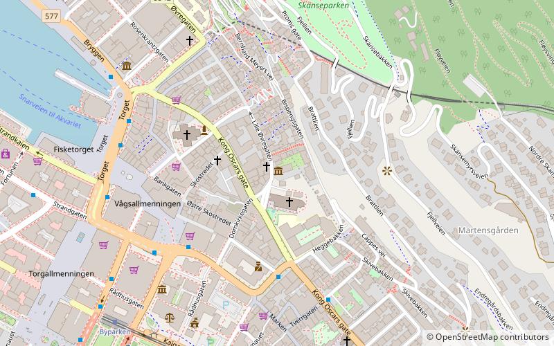 Bergen Skolemuseum location map