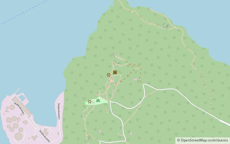 Kvarven Fort location map