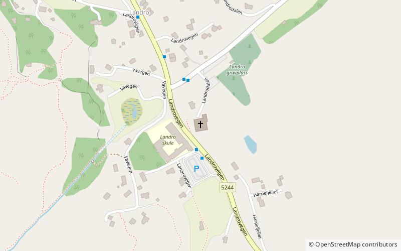 Landro Church location map