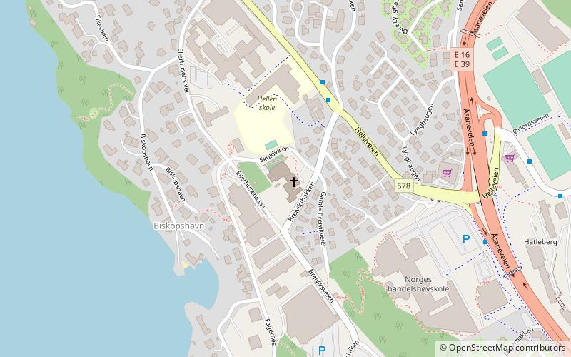 Biskopshavn Church location map