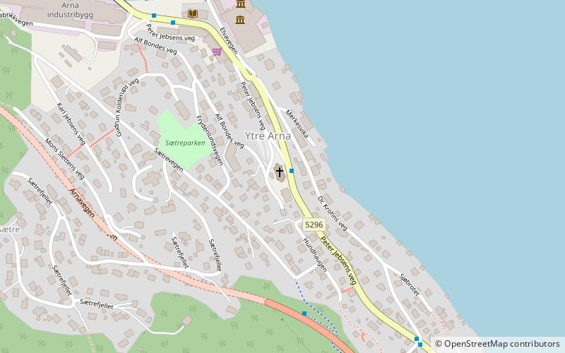 Ytre Arna Church location map