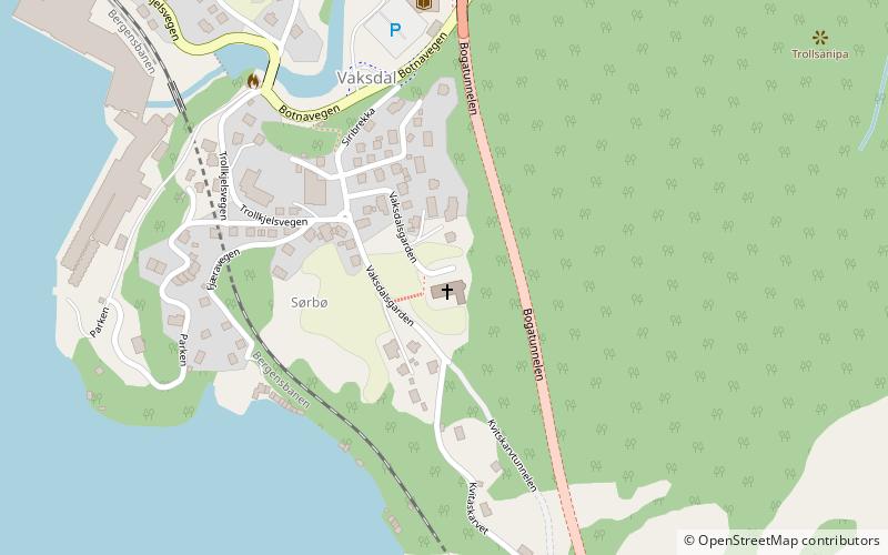 Vaksdal Church location map