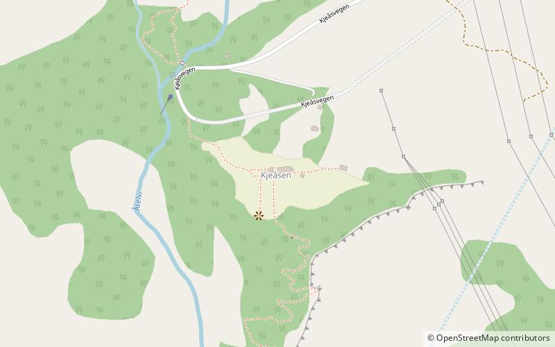 Kjeåsen location map
