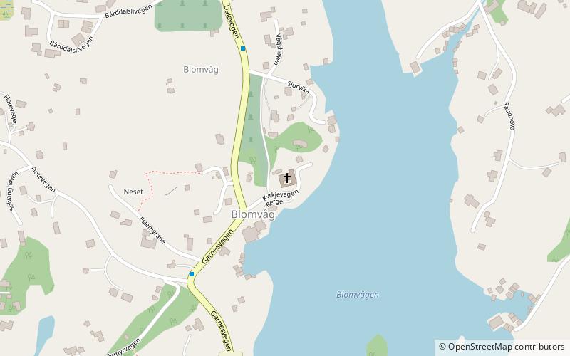 Blomvåg Church location map