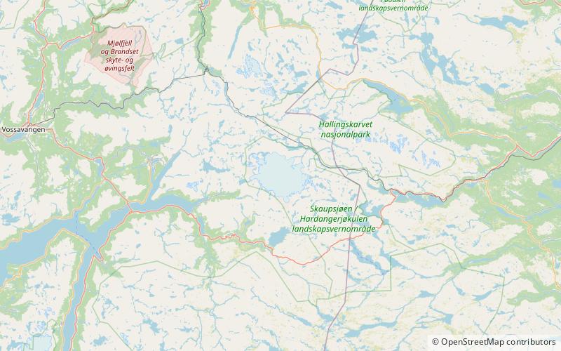 Hardangerjøkulen location map