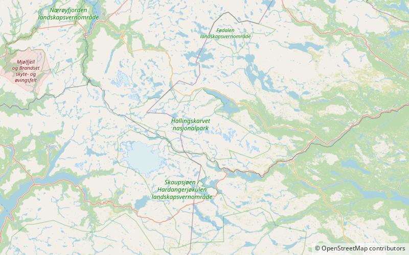 Hallingskarvet location map