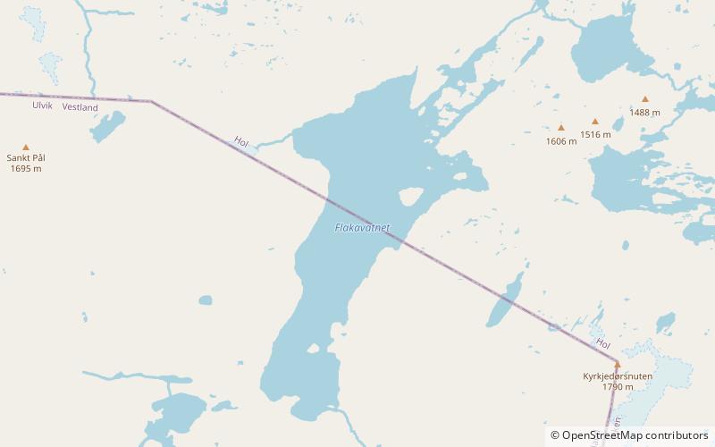 Flakavatnet location map