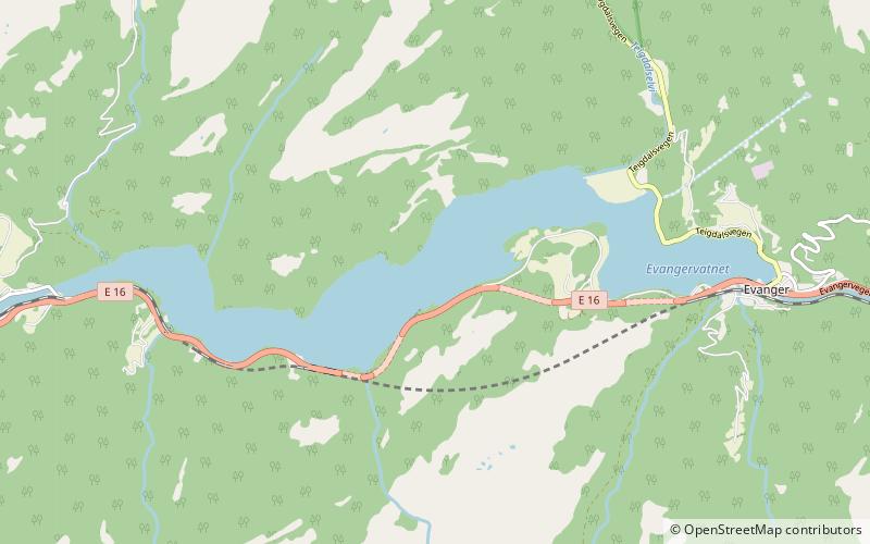 Evangervatnet location map
