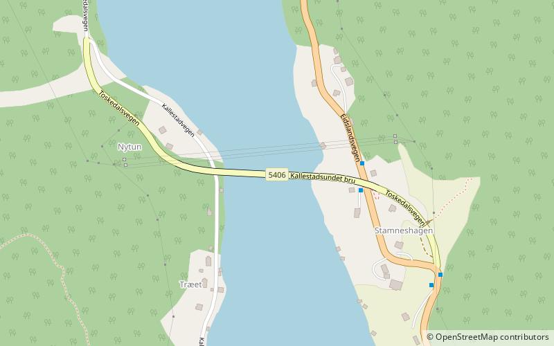 Kallestadsundet Bridge location map