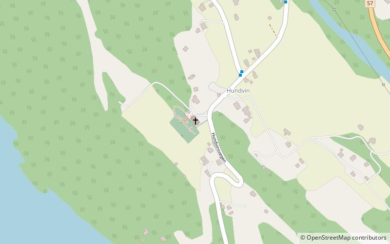 Hundvin Church location map