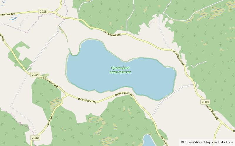 Gjesåssjøen location map