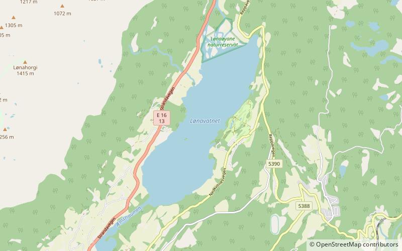 Lønavatnet location map