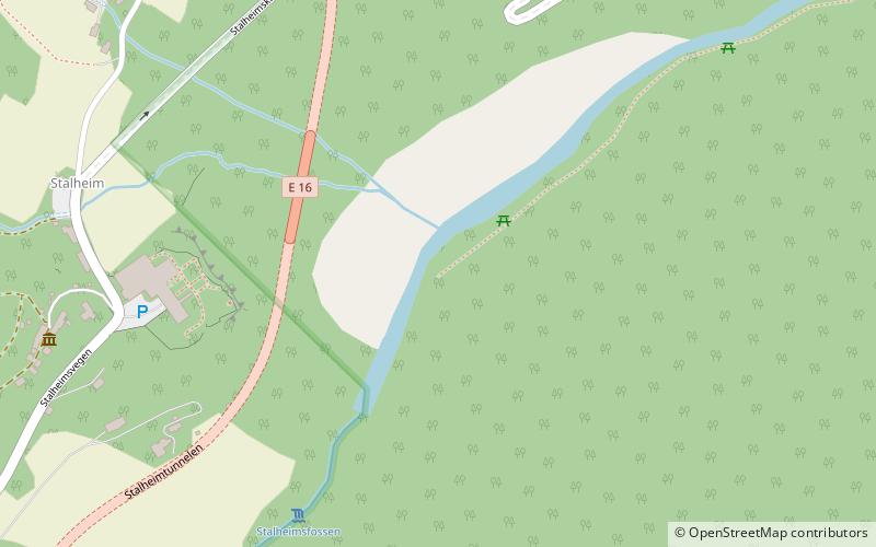 Stalheimsfossen location map