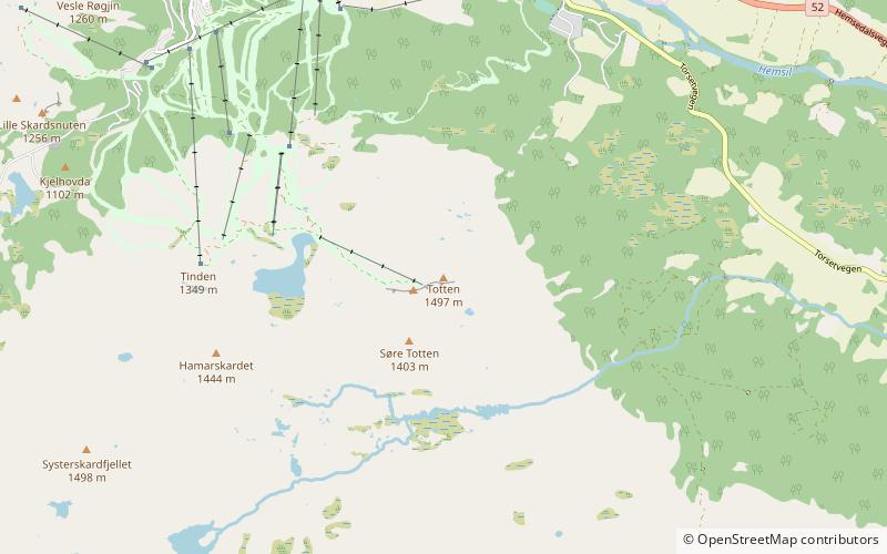 Totten Mountain location map
