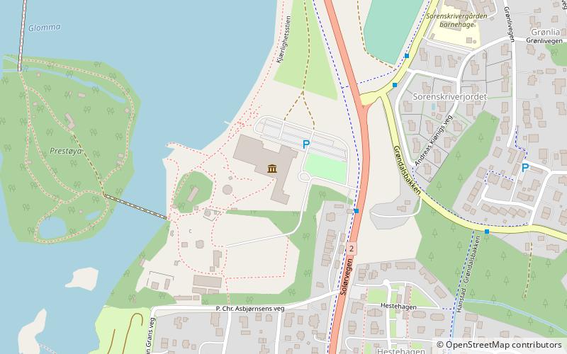 Norwegian Forest Museum location map