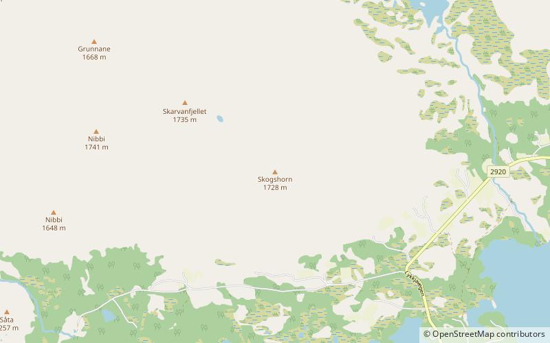 Skogshorn location map