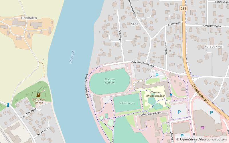 Elverum Stadion location map