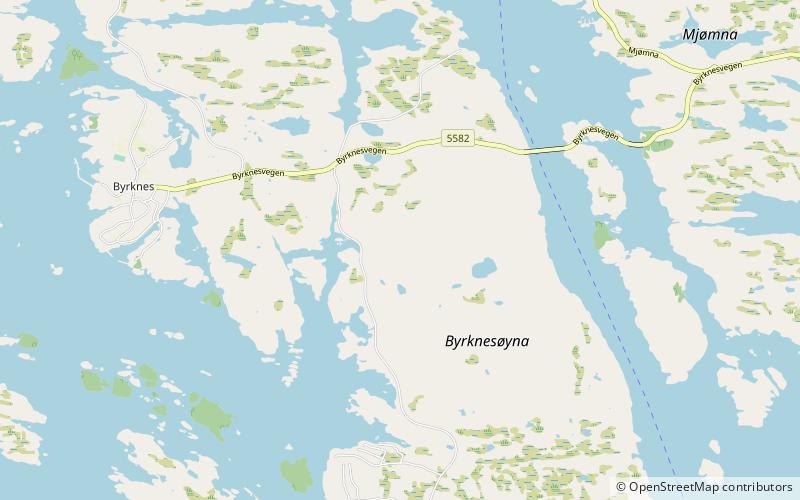 Byrknesøyna location map