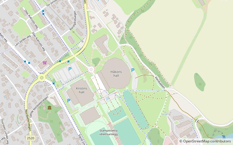 Håkons Hall location map