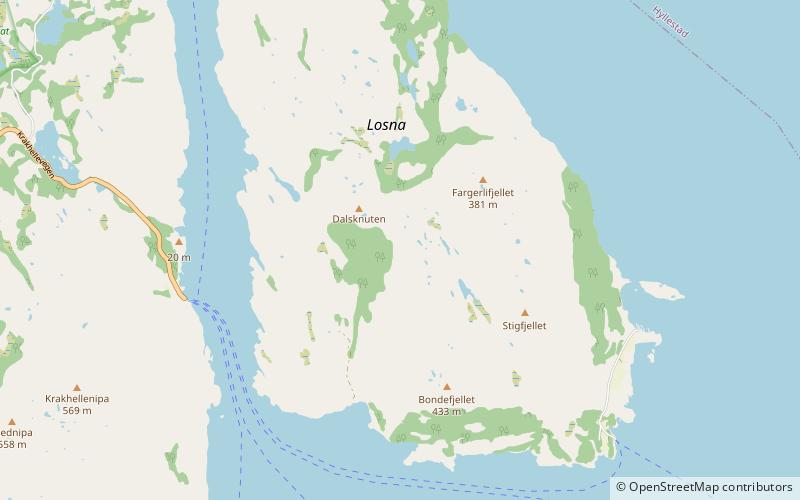 losna island location map